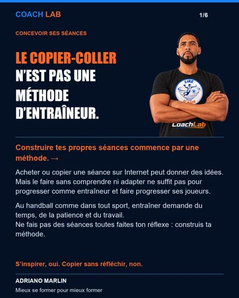 Le copier-coller n’est pas une méthode d’entraîneur